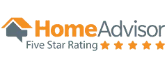 HomeAdvisor Five Star Rating